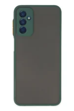 Uray store Samsung Galaxy M13 Kılıf Montreal Silikon Kapak - Yeşil