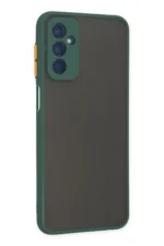 Uray store Samsung Galaxy M13 Kılıf Montreal Silikon Kapak - Yeşil - Görsel 3