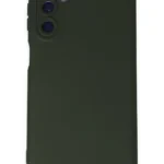 Uray store Samsung Galaxy M14 5G Kılıf Nano içi Kadife Silikon - Koyu Yeşil
