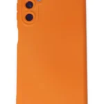 Uray store Samsung Galaxy M14 5G Kılıf Nano içi Kadife Silikon - Turuncu