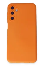 Uray store Samsung Galaxy M14 5G Kılıf Nano içi Kadife Silikon - Turuncu