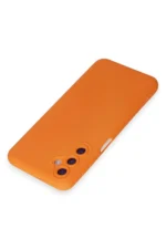 Uray store Samsung Galaxy M14 5G Kılıf Nano içi Kadife Silikon - Turuncu - Görsel 3