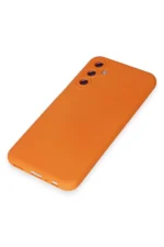 Uray store Samsung Galaxy M14 5G Kılıf Nano içi Kadife Silikon - Turuncu - Görsel 4