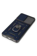 Uray store Samsung Galaxy M14 5G Kılıf Pars Lens Yüzüklü Silikon - Lacivert - Görsel 5