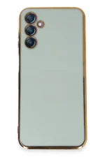 Uray store Samsung Galaxy M14 5G Kılıf Volet Silikon - Açık Yeşil