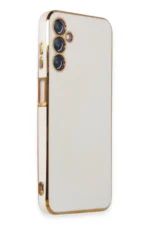 Uray store Samsung Galaxy M14 5G Kılıf Volet Silikon - Beyaz - Görsel 2