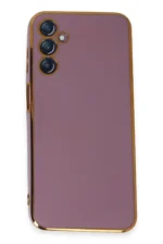 Uray store Samsung Galaxy M14 5G Kılıf Volet Silikon - Mor
