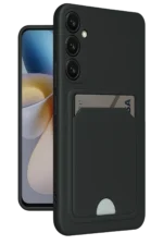 Uray store Samsung Galaxy M15 Kelvin Kartvizitli Silikon - Siyah
