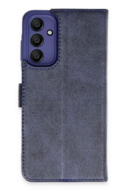 Uray store Samsung Galaxy M15 Kılıf Trend S Plus Kapaklı Kılıf - Lacivert