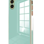 Uray store Samsung Galaxy M15 Kılıf Volet Silikon - Açık Yeşil