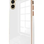 Uray store Samsung Galaxy M15 Kılıf Volet Silikon - Beyaz