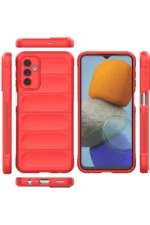 Uray store Samsung Galaxy M23 Kılıf Optimum Silikon - Kırmızı - Görsel 3