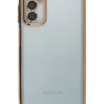 Uray store Samsung Galaxy M23 Kılıf Razer Lensli Silikon - Gold