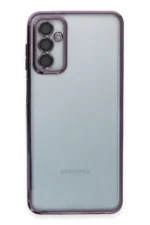 Uray store Samsung Galaxy M23 Kılıf Razer Lensli Silikon - Mor - Görsel 2