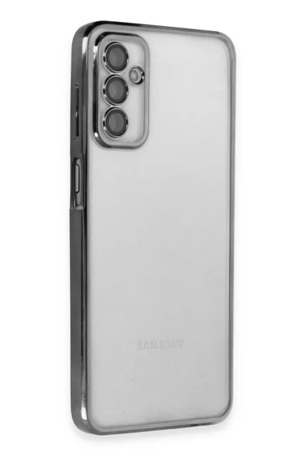Uray store Samsung Galaxy M23 Kılıf Razer Lensli Silikon - Siyah