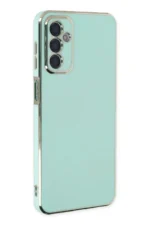 Uray store Samsung Galaxy M23 Kılıf Volet Silikon - Açık Yeşil - Görsel 2