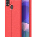 Uray store Samsung Galaxy M31 Kılıf Auto Focus Kapak - Kırmızı