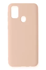 Uray store Samsung Galaxy M31 Kılıf Nano içi Kadife Silikon - Pudra - Görsel 2
