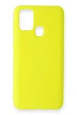 Uray store Samsung Galaxy M31 Kılıf Nano içi Kadife Silikon - Sarı - Görsel 2