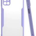 Uray store Samsung Galaxy M31S Kılıf Platin Silikon - Lila