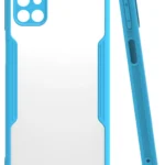 Uray store Samsung Galaxy M31S Kılıf Platin Silikon - Mavi