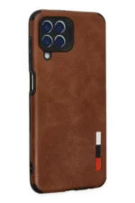 Uray store Samsung Galaxy M33 Kılıf Loop Deri Silikon - Kahverengi - Görsel 3