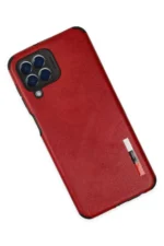 Uray store Samsung Galaxy M33 Kılıf Loop Deri Silikon - Kırmızı - Görsel 2