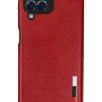 Uray store Samsung Galaxy M33 Kılıf Loop Deri Silikon - Kırmızı
