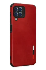 Uray store Samsung Galaxy M33 Kılıf Loop Deri Silikon - Kırmızı - Görsel 3
