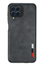 Uray store Samsung Galaxy M33 Kılıf Loop Deri Silikon - Lacivert