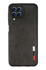 Uray store Samsung Galaxy M33 Kılıf Loop Deri Silikon - Siyah