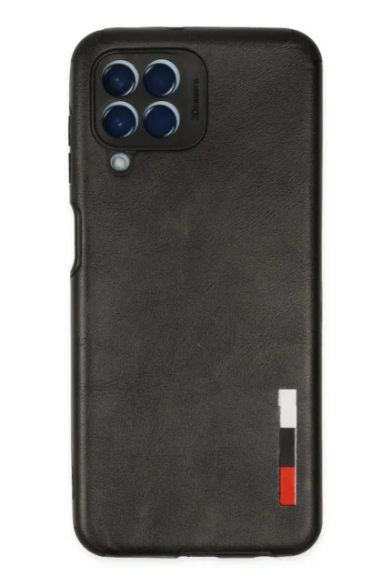 Uray store Samsung Galaxy M33 Kılıf Loop Deri Silikon - Siyah