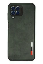 Uray store Samsung Galaxy M33 Kılıf Loop Deri Silikon - Yeşil
