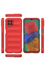 Uray store Samsung Galaxy M33 Kılıf Optimum Silikon - Kırmızı - Görsel 3