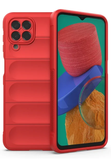 Uray store Samsung Galaxy M33 Kılıf Optimum Silikon - Kırmızı