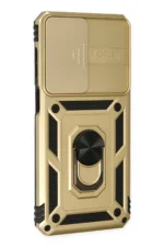 Uray store Samsung Galaxy M33 Kılıf Pars Lens Yüzüklü Silikon - Gold - Görsel 2