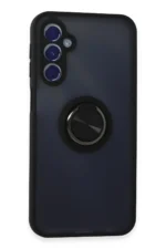 Uray store Samsung Galaxy M34 5G Kılıf Montreal Yüzüklü Silikon Kapak - Siyah