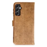 Uray store Samsung Galaxy M34 5G Kılıf Trend S Plus Kapaklı Kılıf - Taba
