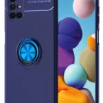 Uray store Samsung Galaxy M51 Kılıf Range Yüzüklü Silikon - Mavi