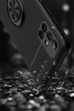 Uray store Samsung Galaxy M51 Kılıf Range Yüzüklü Silikon - Mavi - Görsel 6