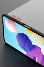 Uray store Samsung Galaxy M51 Kılıf Range Yüzüklü Silikon - Mavi - Görsel 7