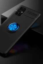 Uray store Samsung Galaxy M51 Kılıf Range Yüzüklü Silikon - Siyah-Mavi - Görsel 2