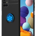 Uray store Samsung Galaxy M51 Kılıf Range Yüzüklü Silikon - Siyah-Mavi