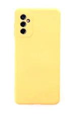 Uray store Samsung Galaxy M52 5G Kılıf Nano içi Kadife Silikon - Sarı