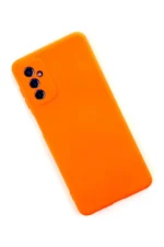 Uray store Samsung Galaxy M52 5G Kılıf Nano içi Kadife Silikon - Turuncu - Görsel 2