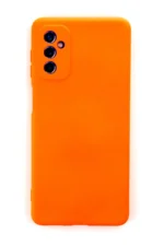 Uray store Samsung Galaxy M52 5G Kılıf Nano içi Kadife Silikon - Turuncu