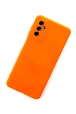 Uray store Samsung Galaxy M52 5G Kılıf Nano içi Kadife Silikon - Turuncu - Görsel 3