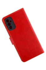 Uray store Samsung Galaxy M52 5G Kılıf Trend S Plus Kapaklı Kılıf - Kırmızı - Görsel 2