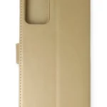 Uray store Samsung Galaxy Note 20 Kılıf Trend S Plus Kapaklı Kılıf - Gold