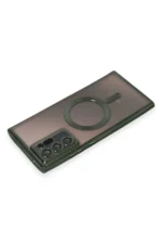 Uray store Samsung Galaxy Note 20 Ultra Kılıf Kross Magneticsafe Kapak - Koyu Yeşil - Görsel 3